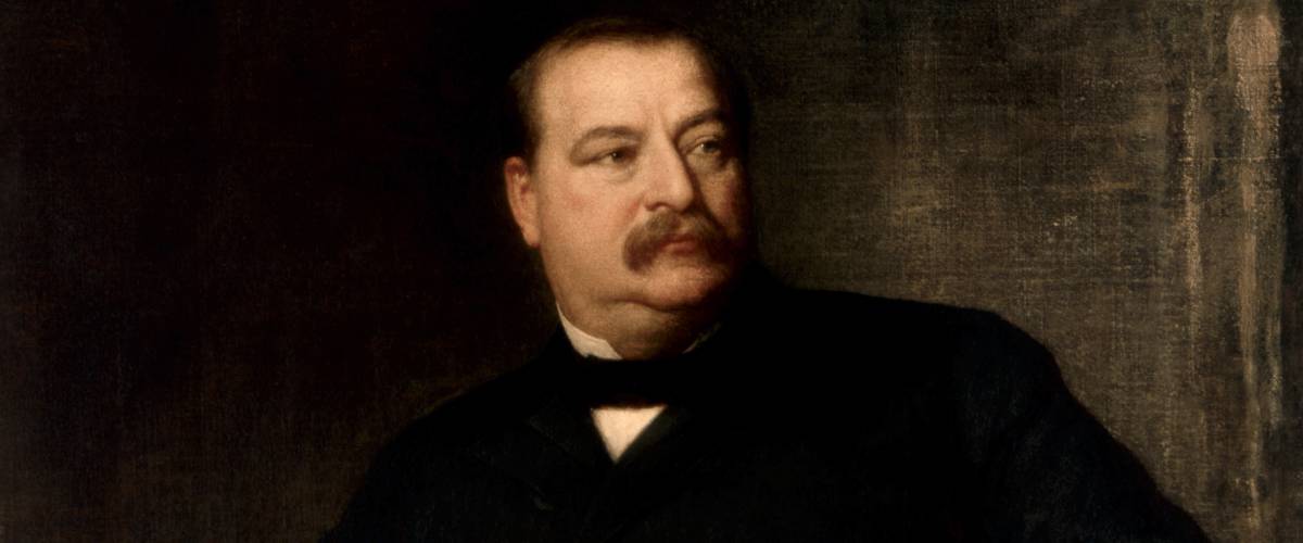 Official presidential portrait of Grover Cleveland by Eastman Johnson