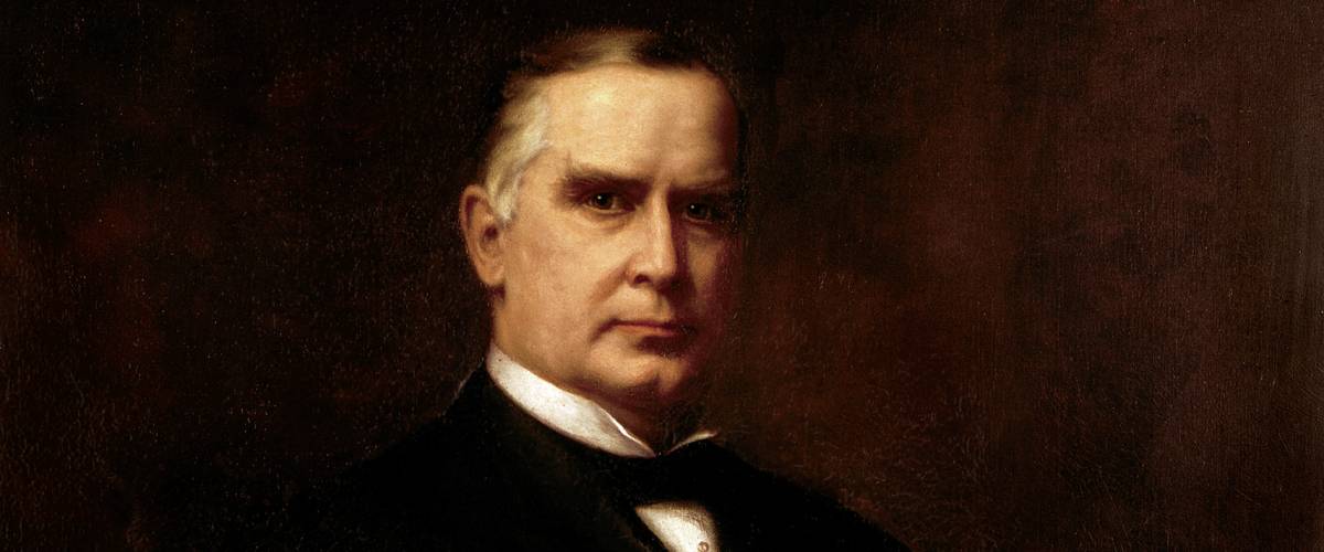 Official presidential portrait of William McKinley by August Benziger.