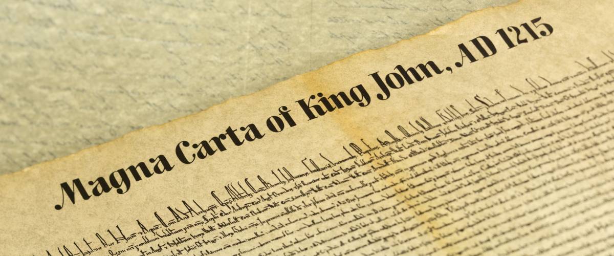 Magna Carta Libertatum, is an eight-hundred year-old English legal charter that required King John of England to proclaim certain rights and accept that his will could be bound by the law.