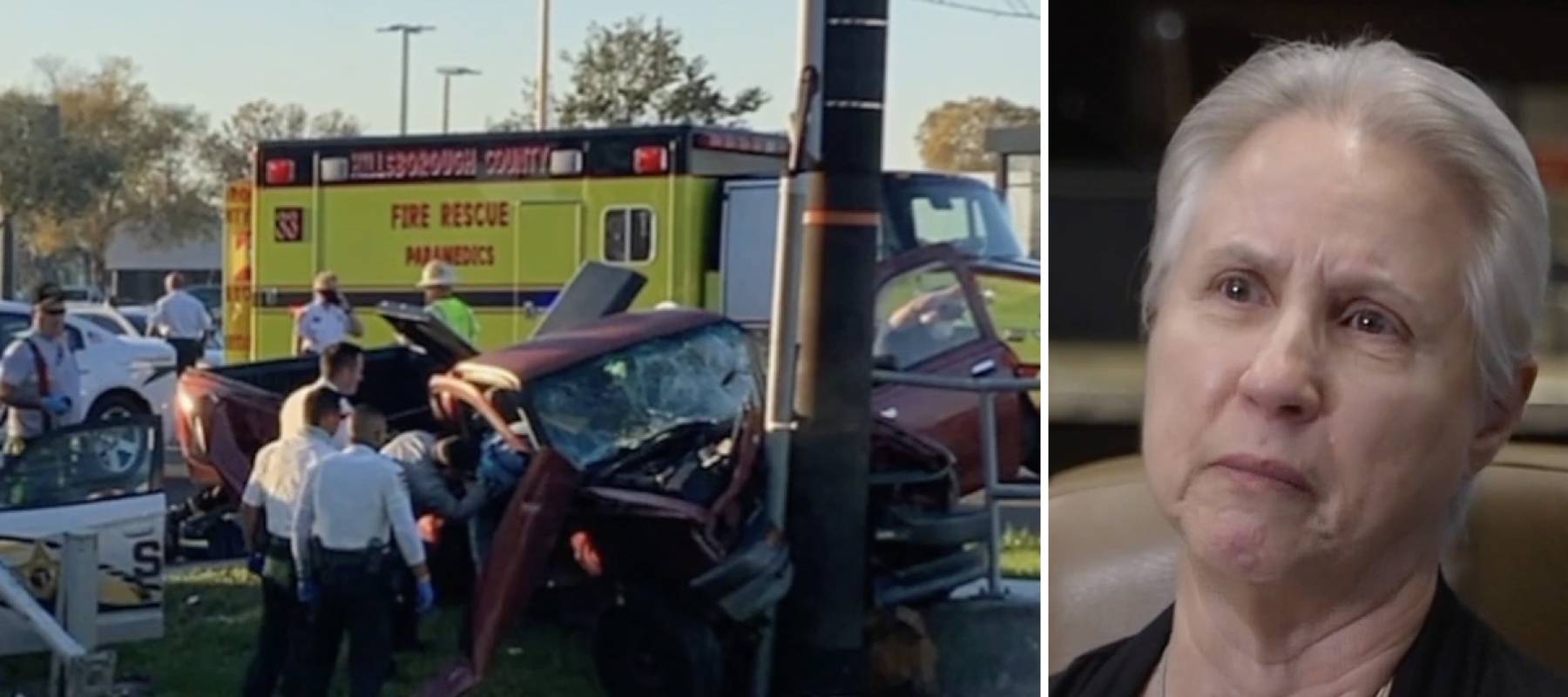 A Florida widow won a $1.1M verdict after a deputy driving 97 mph killed her husband, but state caps mean she may wait years to see the money.