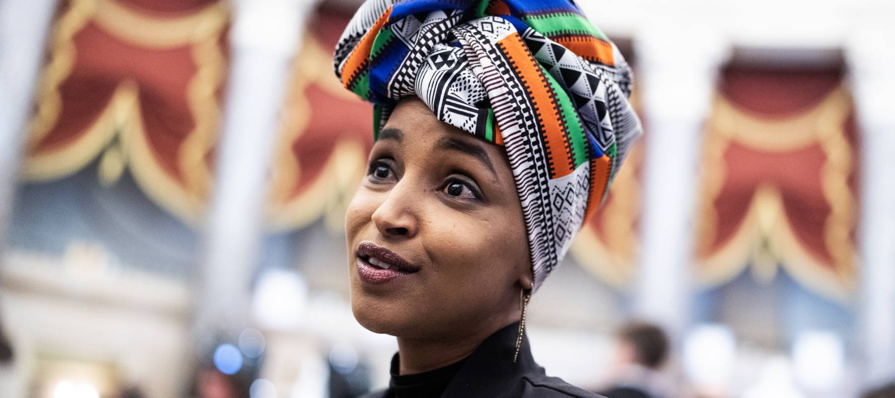 Rep. Ilhan Omar, D-Minn., is seen before President Donald Trump's address to a joint session of Congress in the House Chamber of the U.S. Capitol on Tuesday, March 4, 2025.
