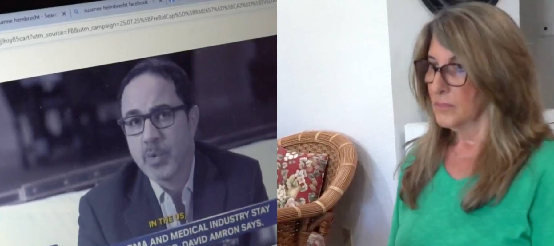 Beth Holland believed the man she saw in this ad was her own doctor, Dr. David Amron. It was a deepfake.