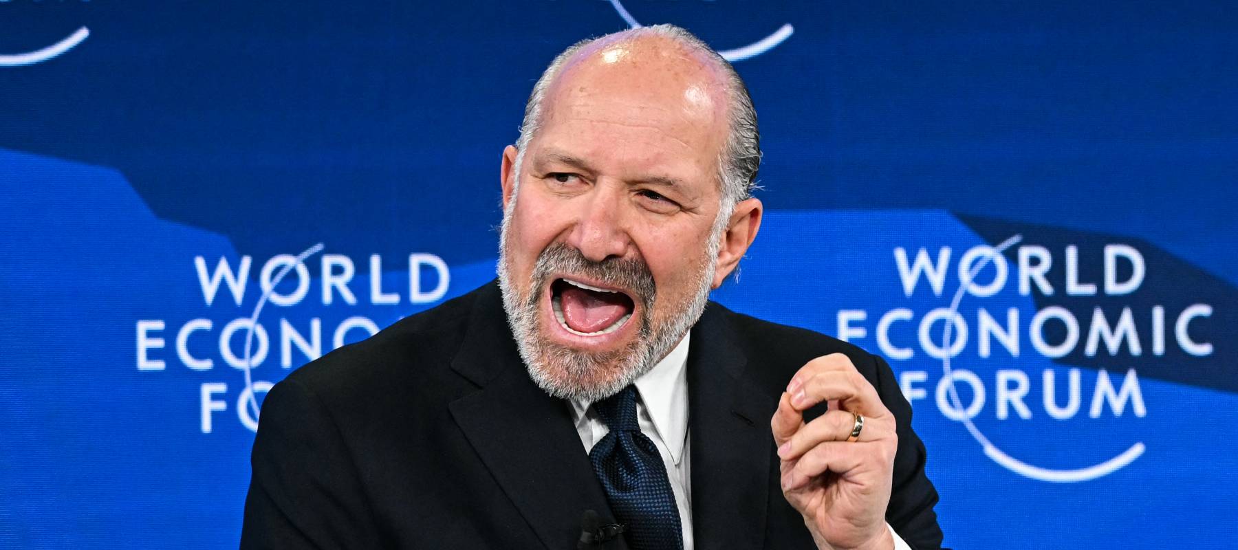 US Commerce Secretary Howard Lutnick speaks during the World Economic Forum (WEF) annual meeting in Davos on January 20, 2026.