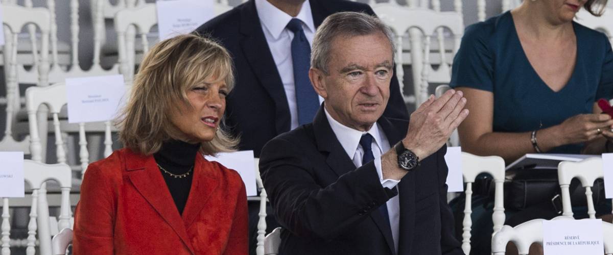 Bernard Arnault Wife Helene Mercierarnault Editorial Stock Photo