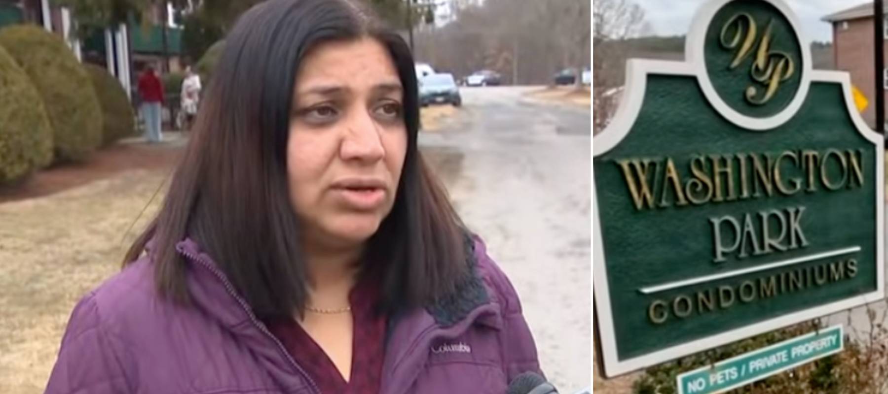 Washington Park Condominiums resident speaking to reporters, received an evacuation notice after HOA says heat and hot water fix will take weeks.