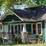 A row of houses in the historic Houston Heights