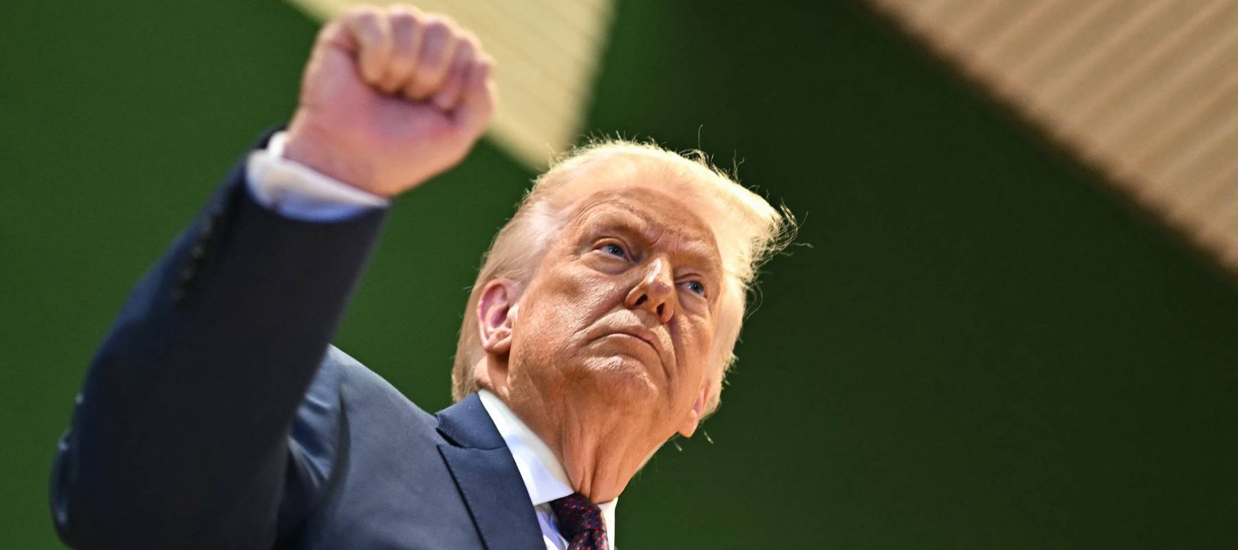 President Donald Trump, seen here at the World Economic Forum in Davos on Feb. 22, 2026, on the day he filed a $5 billion lawsuit against JPMorgan Chase.