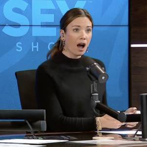 The Ramsey Show cohost listening to caller describe her financial predicament.