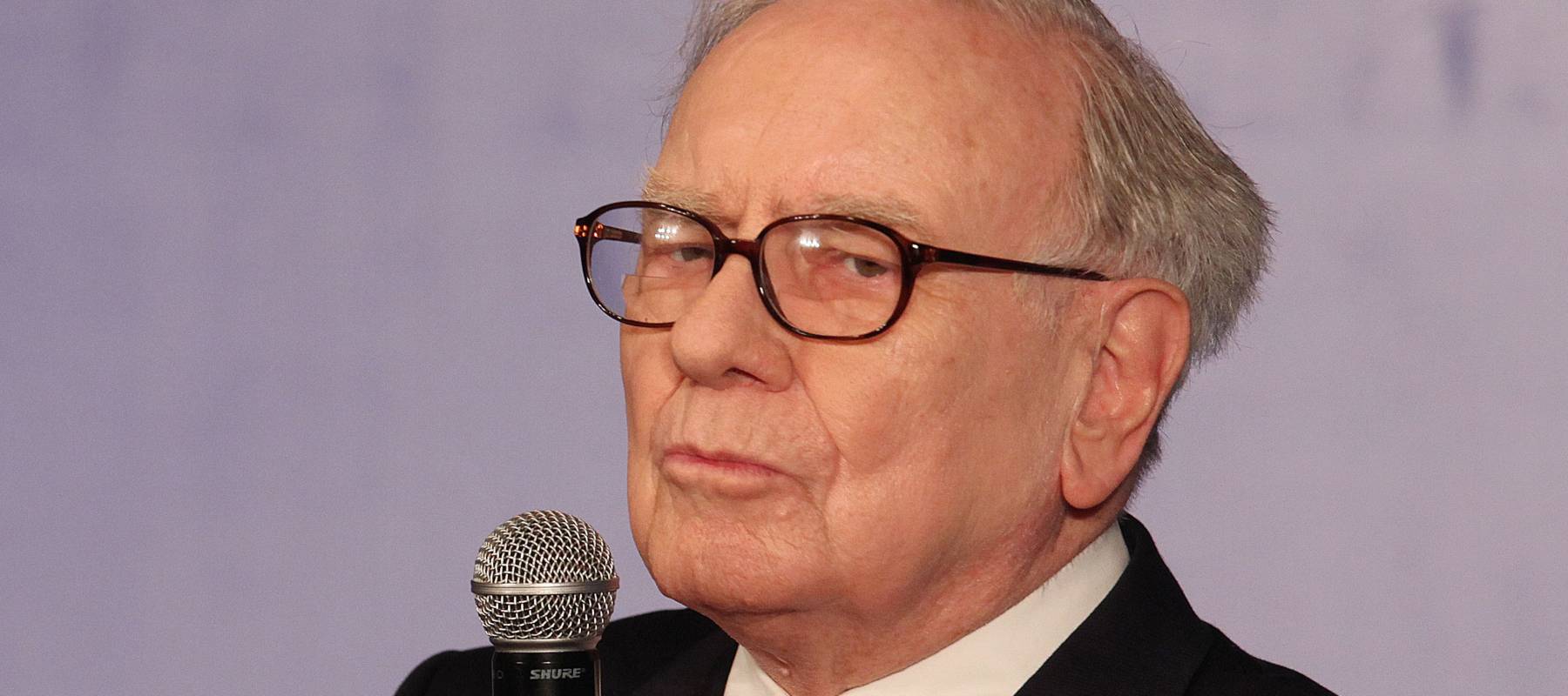 Warren Buffett at an event in New Delhi, India, March 2011