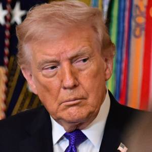 U.S. President Donald Trump speaks during a Medal of Honor ceremony in the East Room of the White House in Washington.