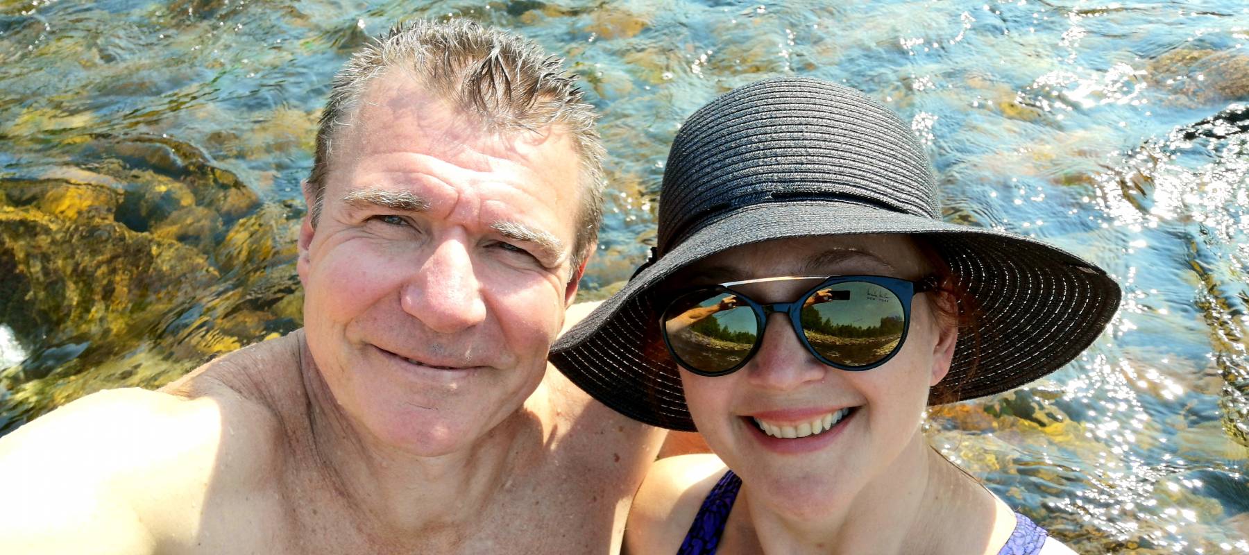 Senior couple on vacation