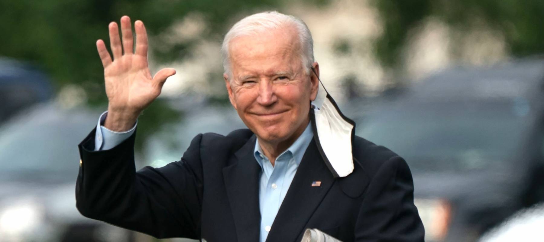President Joe Biden departs the White House, Washington DC, July 9, 2021.