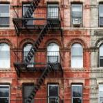 Old Brick Apartment Buildings in the East Village of Manhattan, New York City