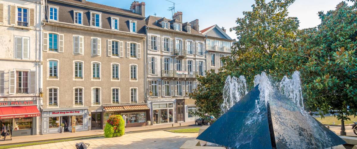 PAU,FRANCE - AUGUST 30,2016 - In the streets of Pau . Pau is a commune on the northern edge of the Pyrenees.