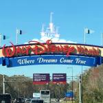 Highway entrance to Walt Disney World in Florida