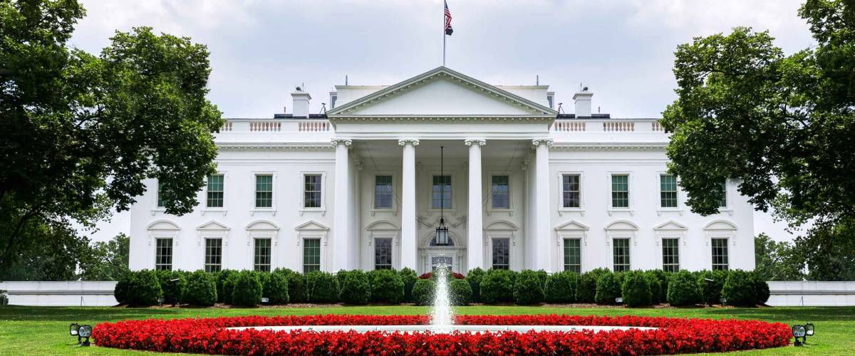 US White House front view 2