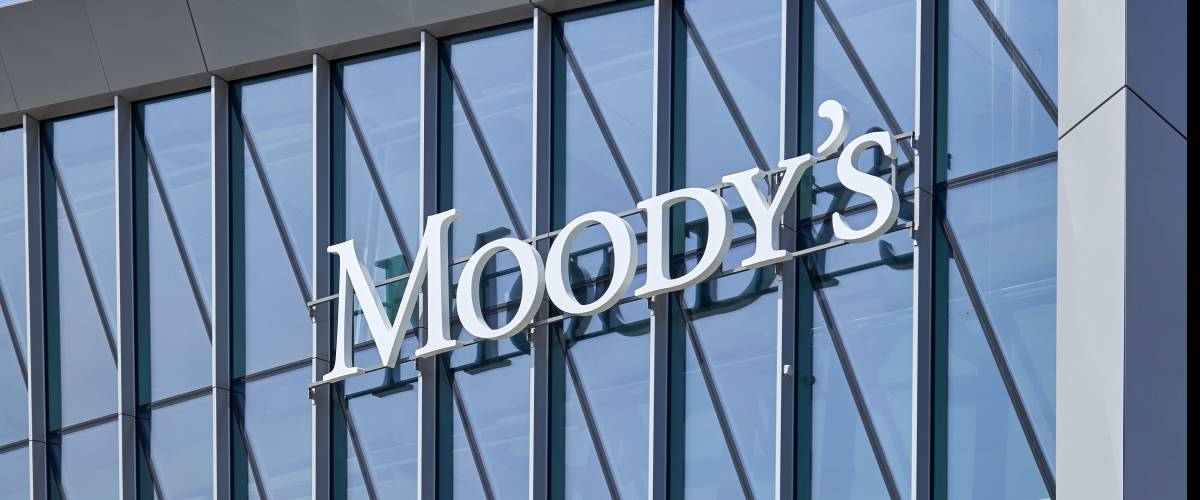 Moody's logo on the new office building