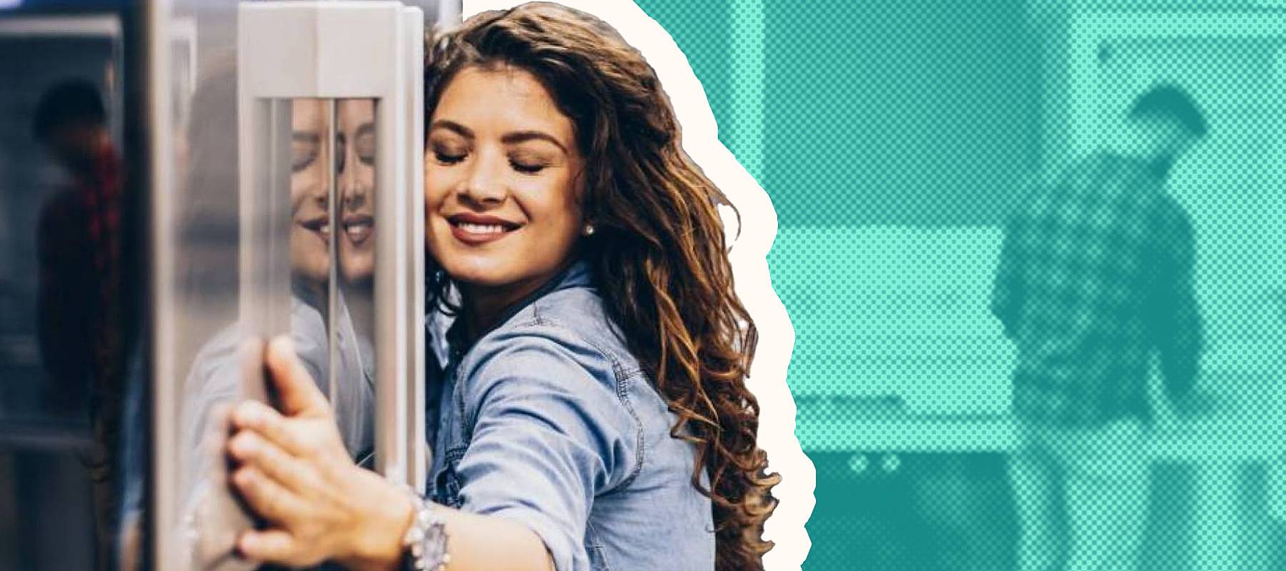 A woman shopping for refrigerator