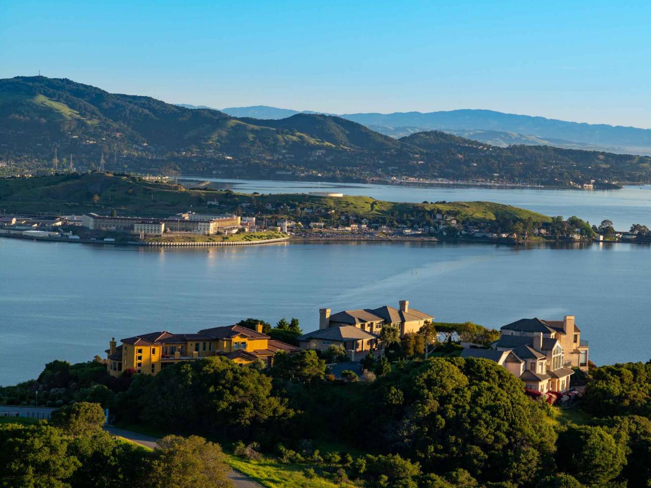 Santa Venetia, CA - San Quinten from ring mountain at sunrise