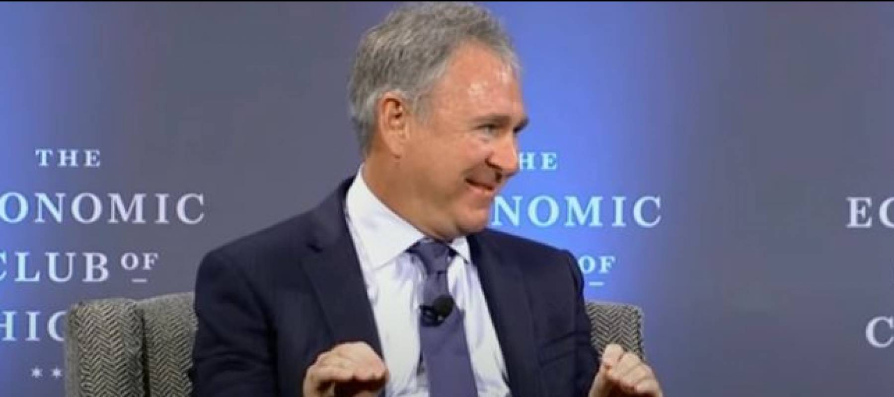 Ken Griffin speaking at conference