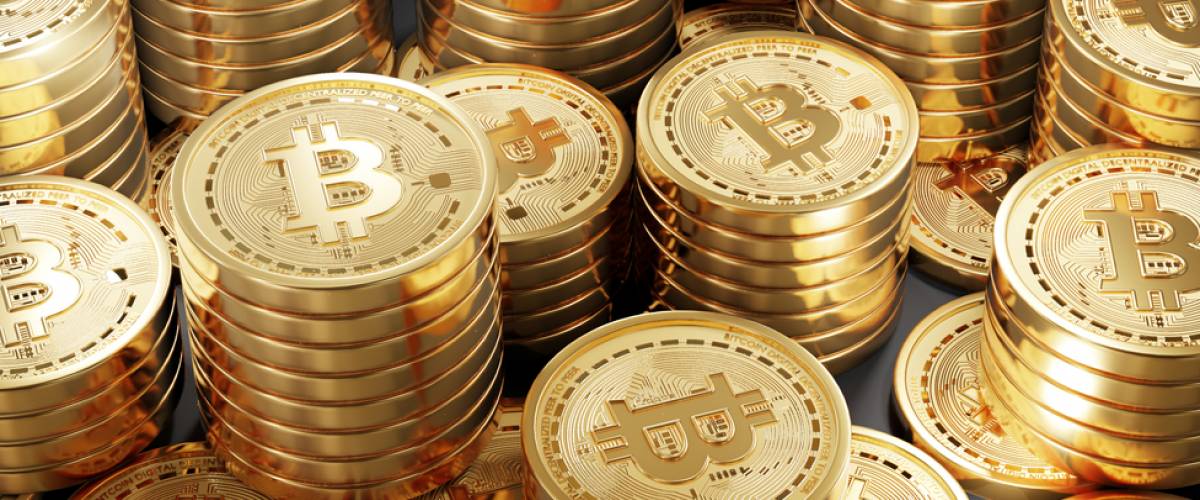 A Lot Of Bitcoin Crypto currency Gold Bitcoin BTC Bit Coin.