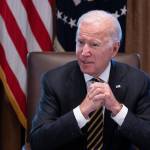 United States President Joe Biden speaks at a cabinet meeting