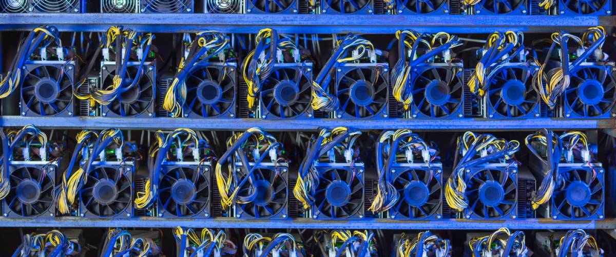 A cryptocurrency mining farm