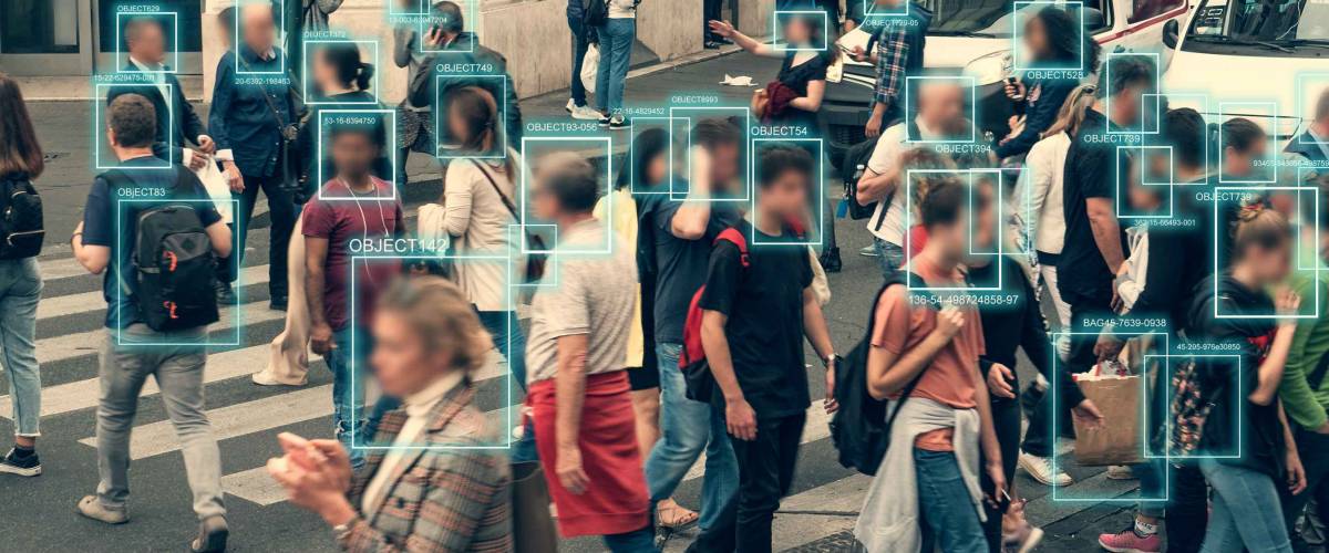 AI collect and analyze human data. Artificial intelligence