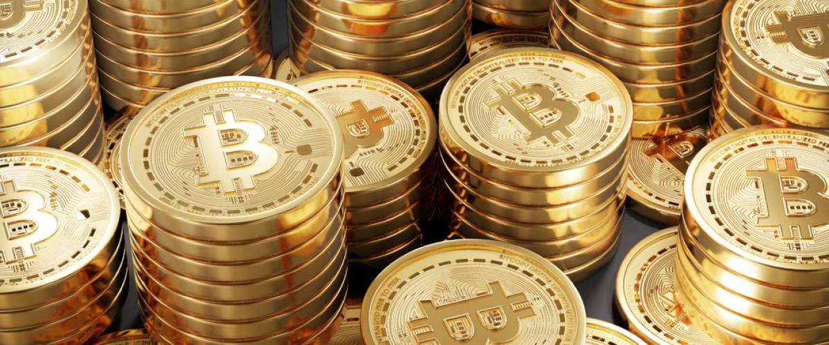 A Lot Of Bitcoin Crypto currency Gold Bitcoin BTC Bit Coin.