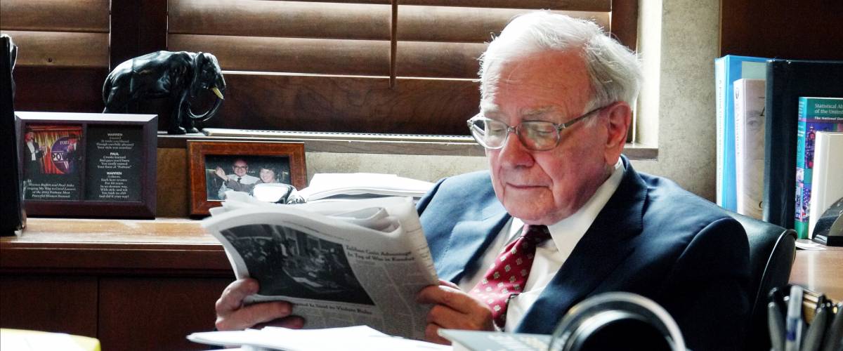 Warren Buffett begins each day by reading a newspaper.