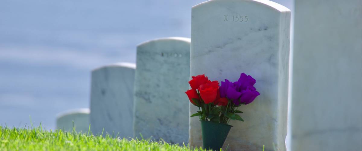 Headstones of people who passed away