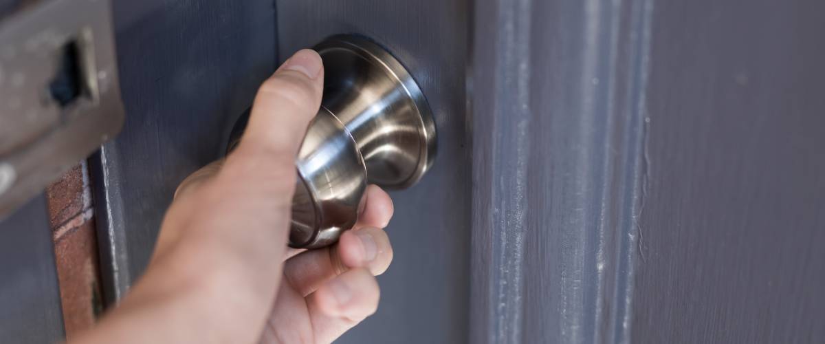 Person slams door shut