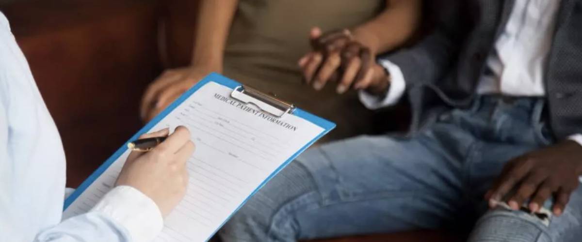 Counsellor with clients