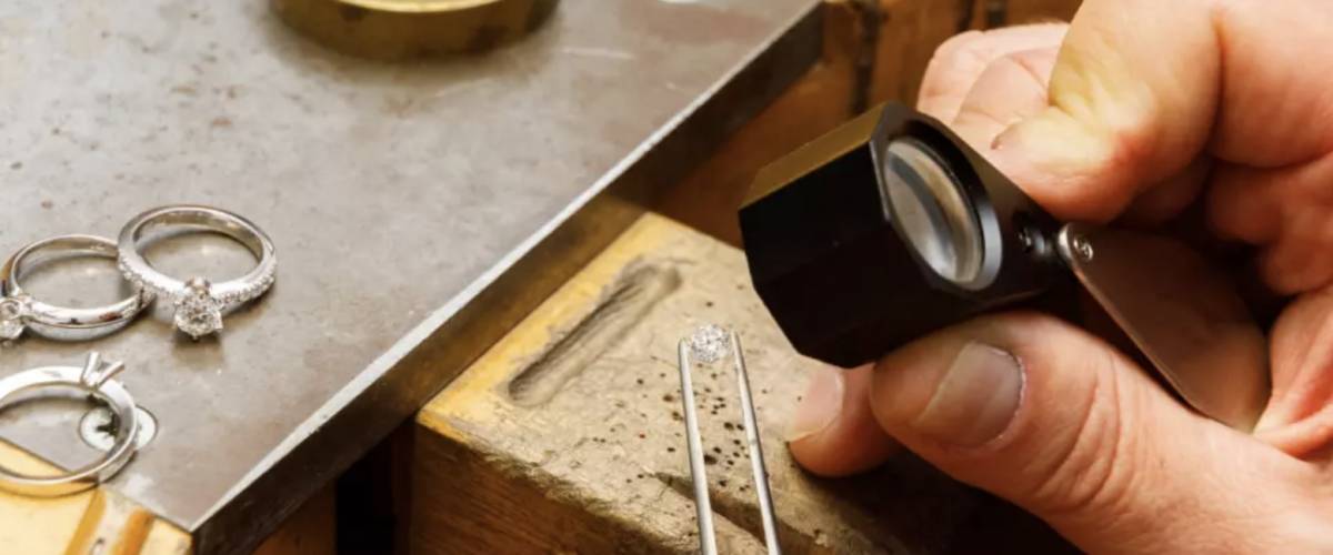 Metalsmith working hard