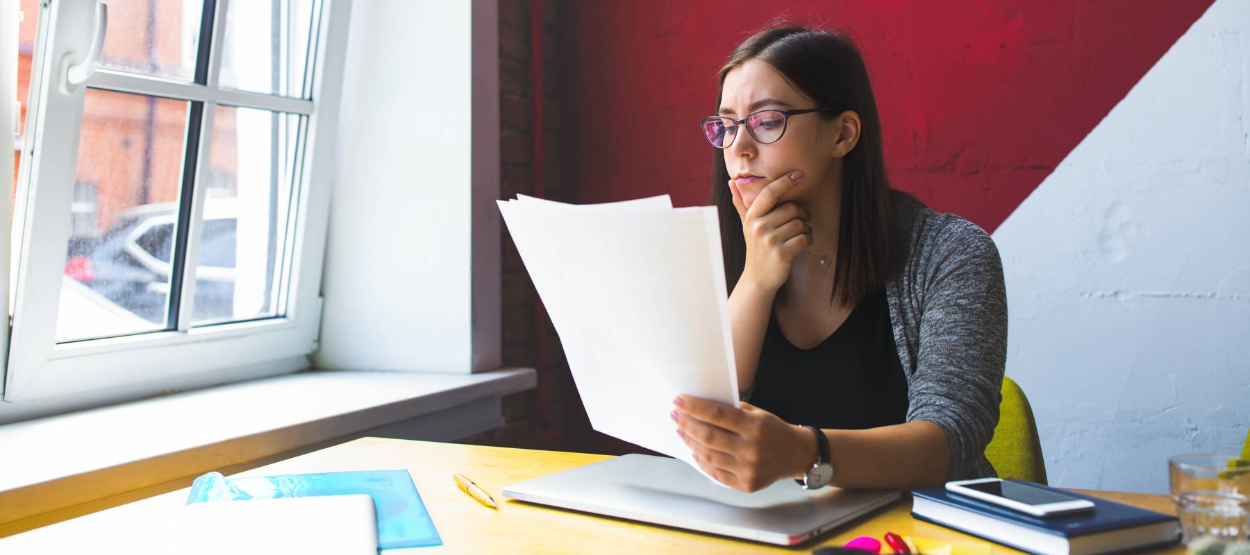 Serious business woman