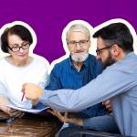 Retirement adviser planning with retired senior couple