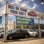 A dealer in used cars in the Woodside neighborhood of Queens in New York