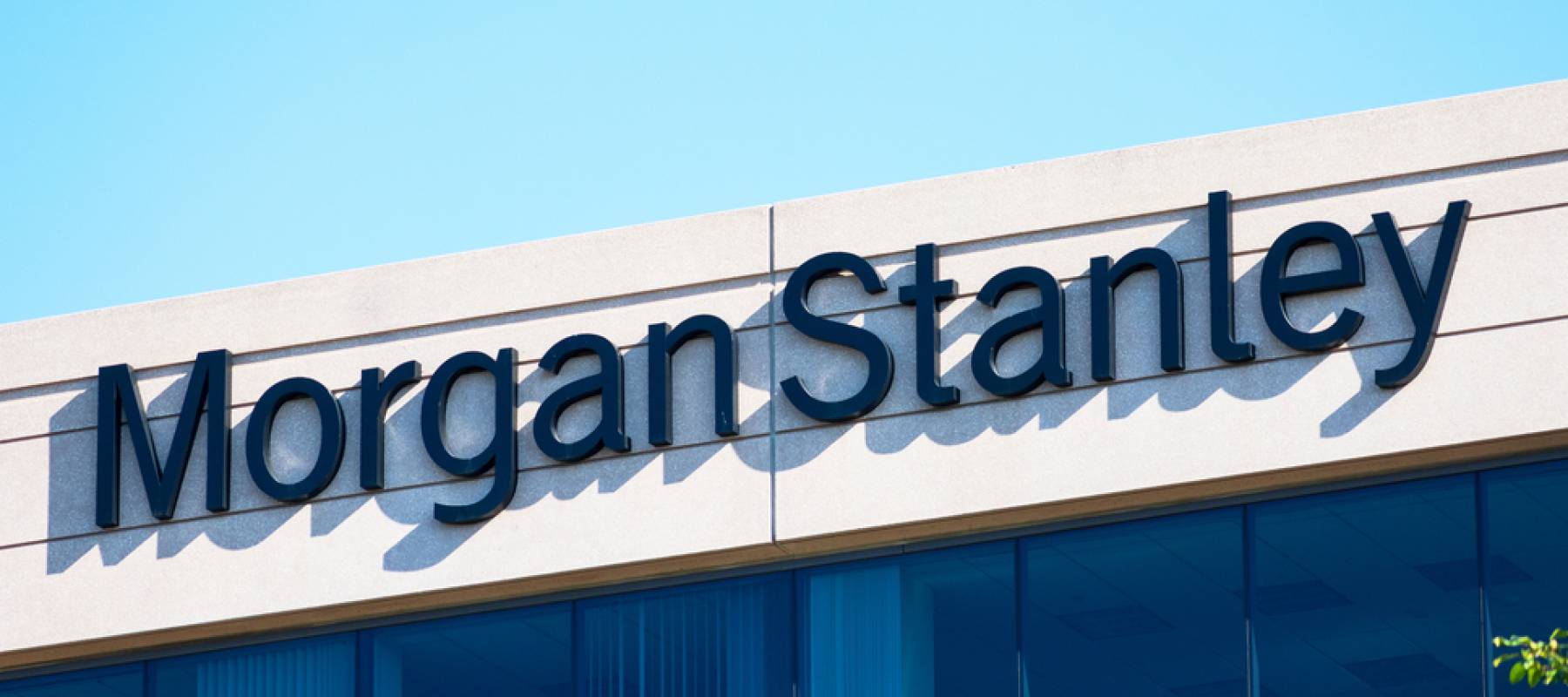 Morgan Stanley sign.