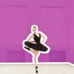 Ballerina practicing
