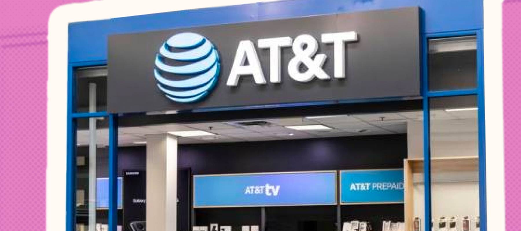 AT&T cell phone retail store.