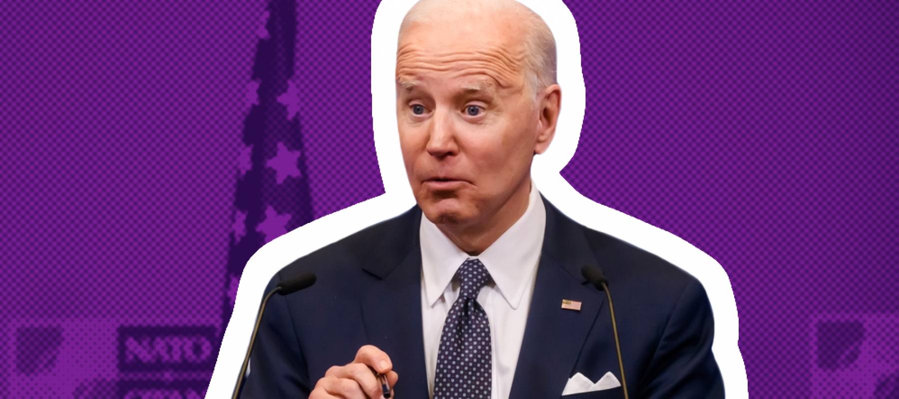 Joe Biden, President of USA, during press conference, after NATO Extraordinary Summit