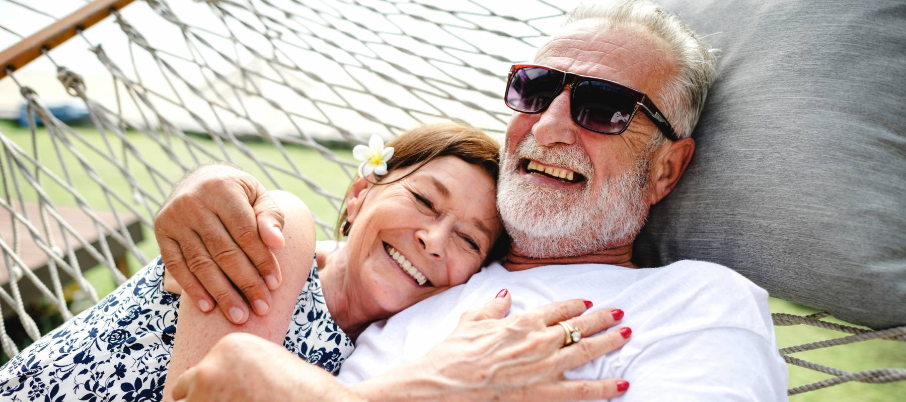 Happy mature couple enjoying vacation