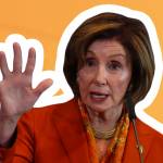 Nancy Pelosi, Speaker of the U.S. House of Representative, speaks to the media following a meeting of heads of parliaments of the G7 nations.