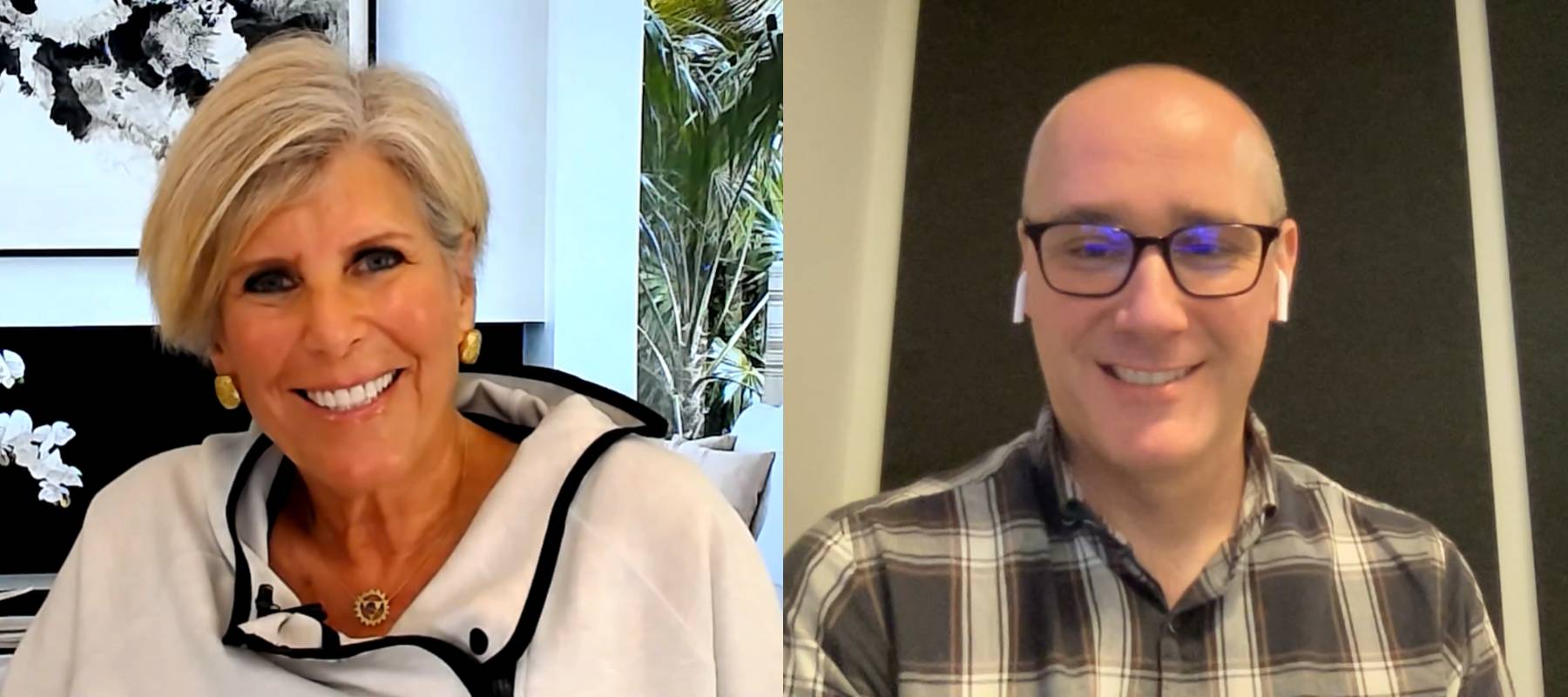 Suze Orman and Devin Miller