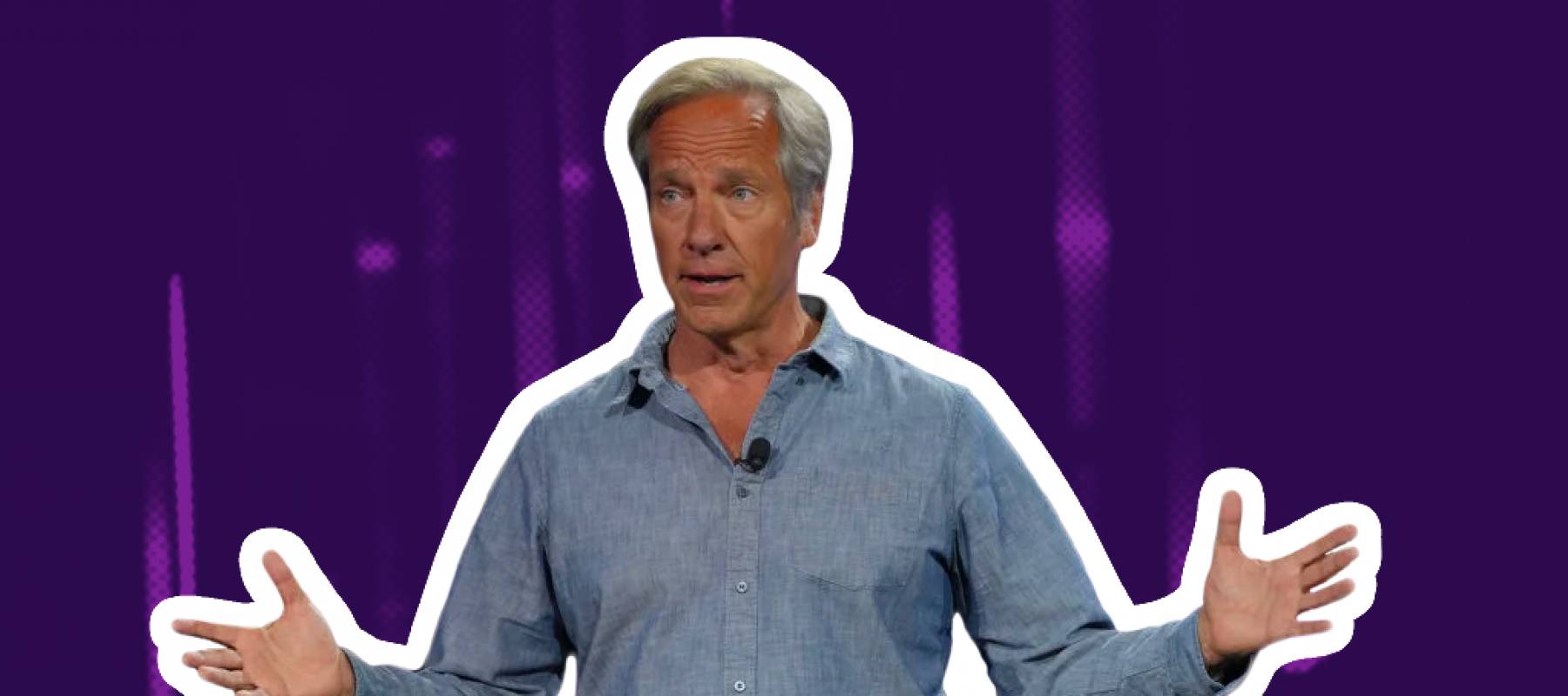 Mike Rowe, Dirty Jobs on Discovery Channel speaks onstage during the Warner Bros. Discovery Upfront 2022 show