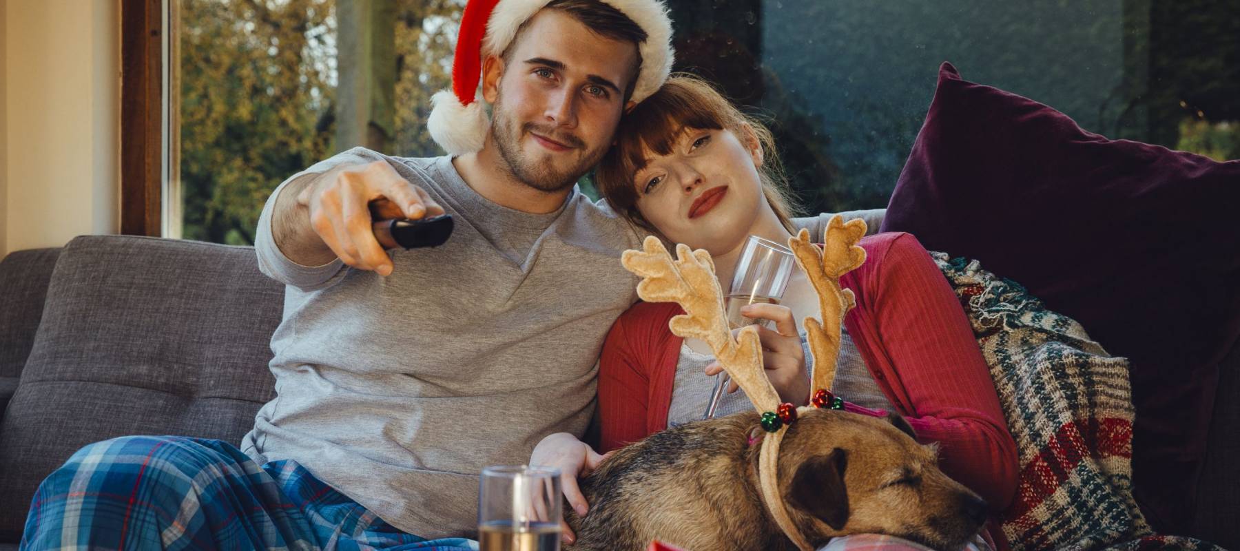 Watching Christmas movies