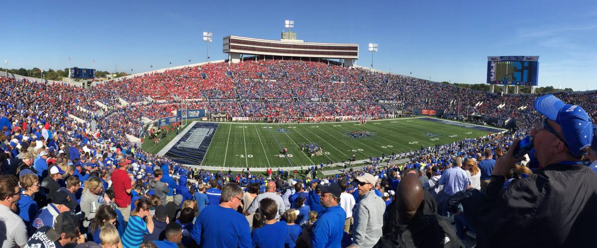 7. University of Memphis: Liberty Bowl Memorial Stadium