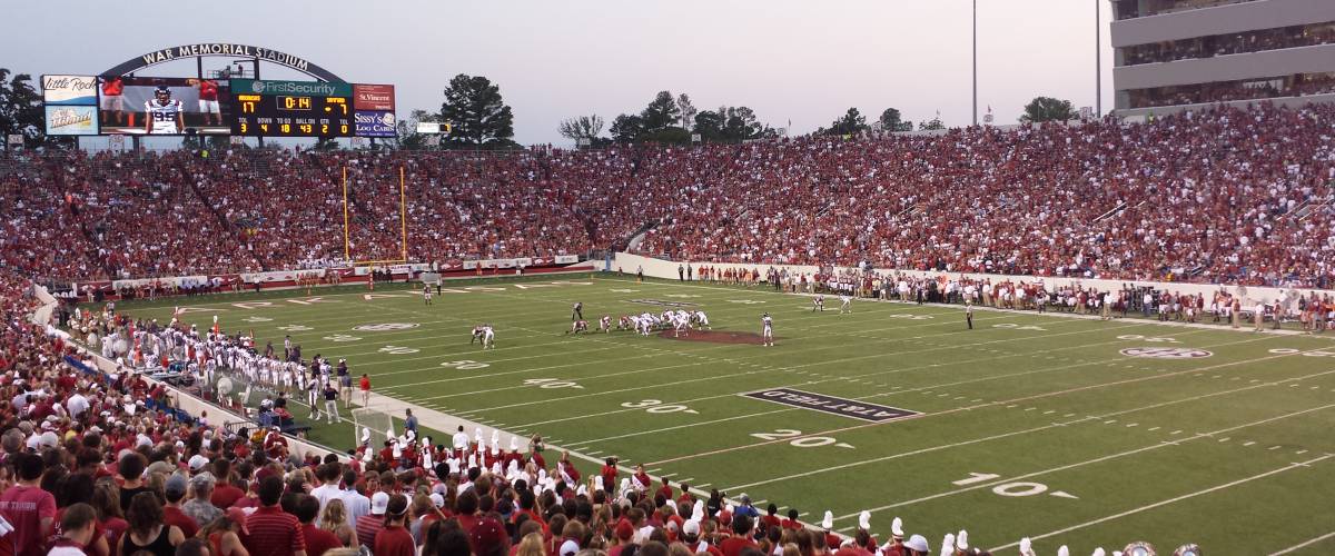 34. University of Arkansas: War Memorial Stadium