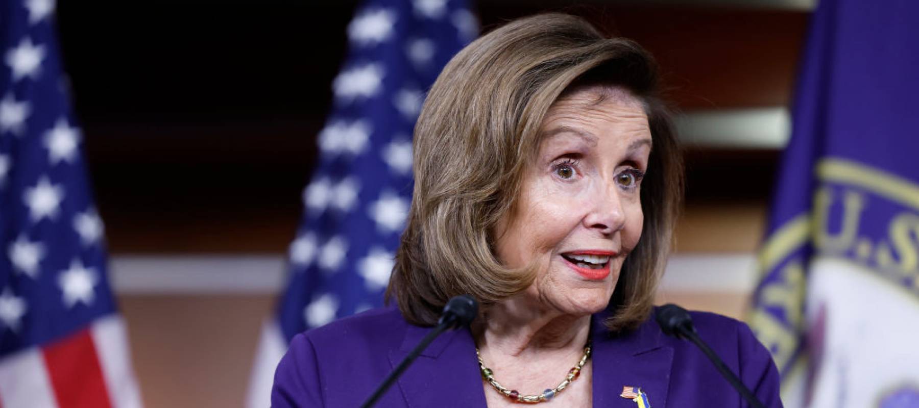 House Speaker Nancy Pelosi (D-CA) speaks at her weekly news conference at the U.S. Capitol Building on December 08, 2022 in Washington, DC.