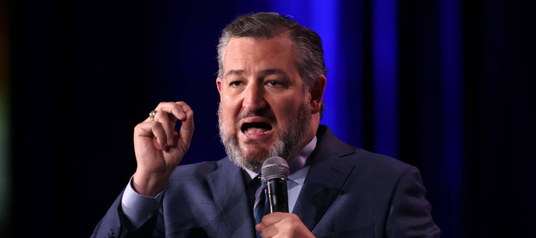 U.S. Sen. Ted Cruz speaks at the Republican Jewish Coalition annual leadership meeting in Las Vegas, Nevada.